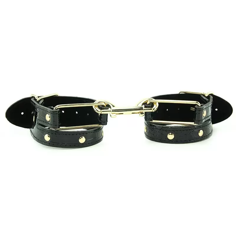 Наручники Fetish Fantasy Gold черные с золотом