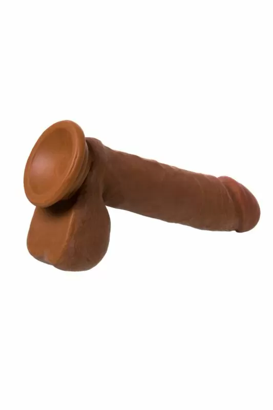 Реалистичный ротатор TOYFA RealStick Elite Mulatto на присоске 16 см – мулат