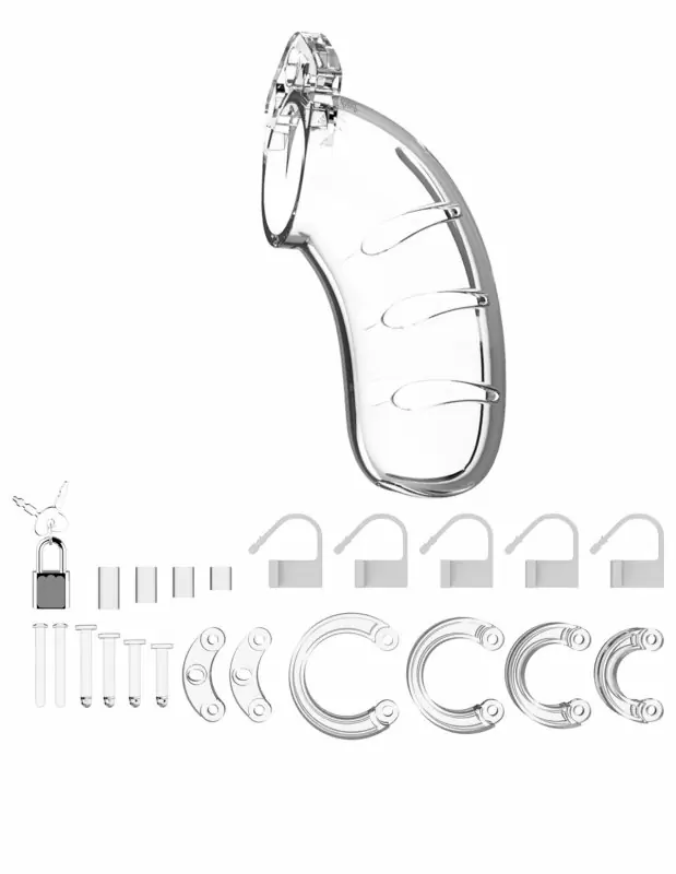 Насадка на пенис из пвх #01 Chastity 3.5 Inch Cock Cage Transparent