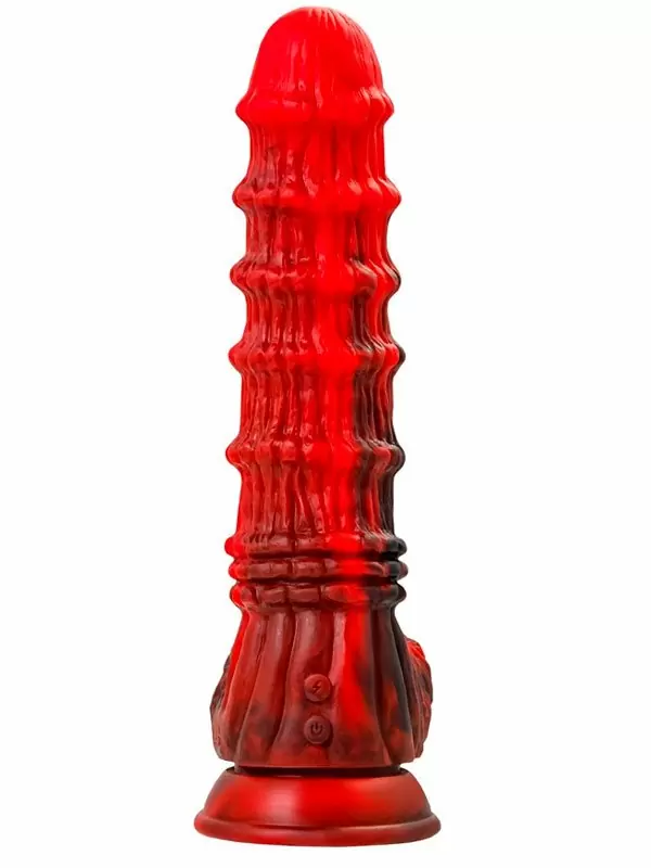 Необычный вибратор TOYFA Monster Tops, 27 см, 10 режимов, силикон