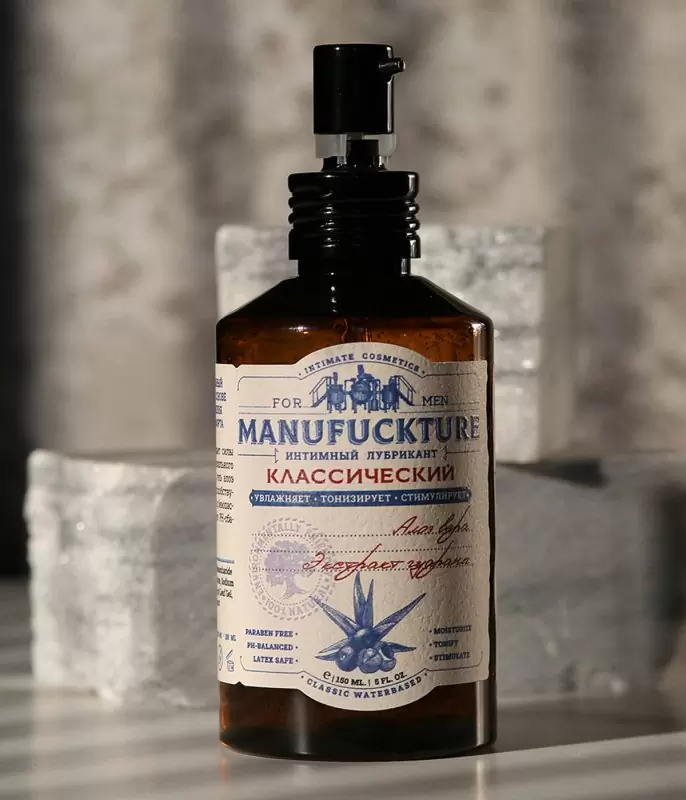 Классический увлажняющий интимный гель MANUFUCKTURE, с гуараной, 150 мл