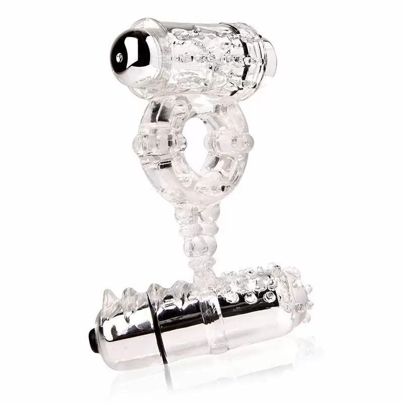 Эрекционное кольцо Screaming O - Woo Hoo с двумя вибростимуляторами