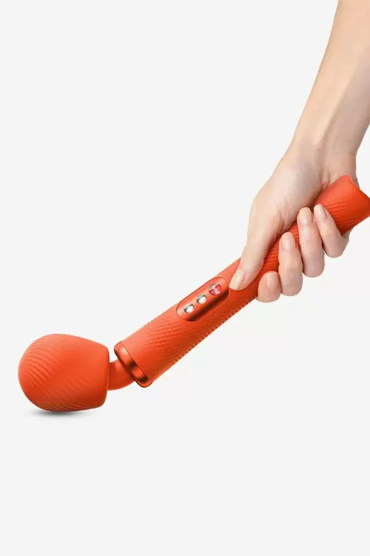 Мощный вибратор Fun Factory VIM VIBRATING WAND, 5 скоростей, силикон, оранжевый