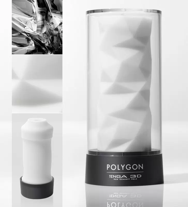 Универсальный мастурбатор Tenga 3D Polygon – белый