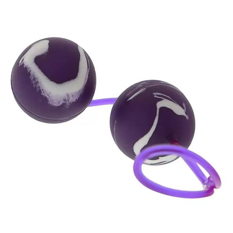 Вагинальные шарики Oscilating Duo Balls – фиолетовый