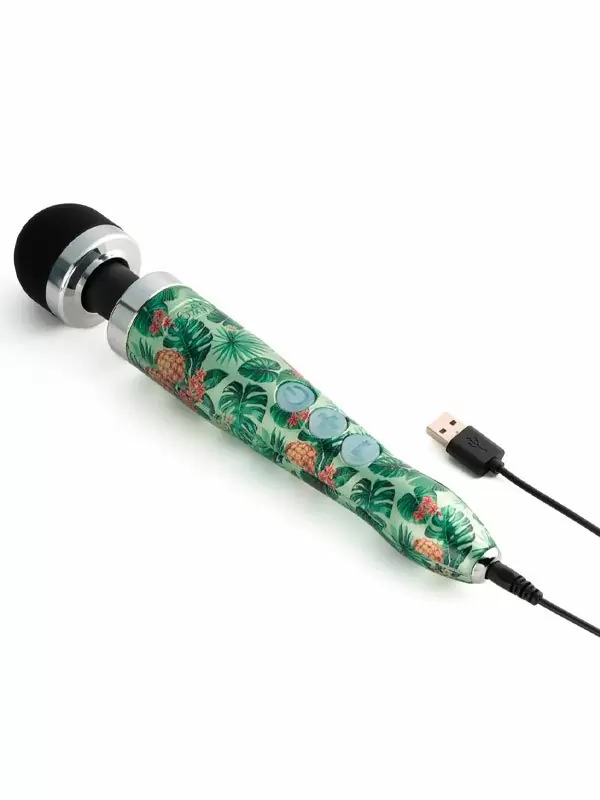 Мощный вибратор Doxy Die Cast 3R, 28 см, силикон, принт 