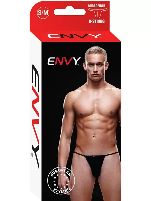 Черные стринги, трусы мужские Envy - S/M