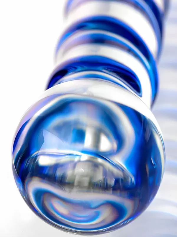 Стеклянный фаллоимитатор Sexus Glass, двусторонний, 19 см 