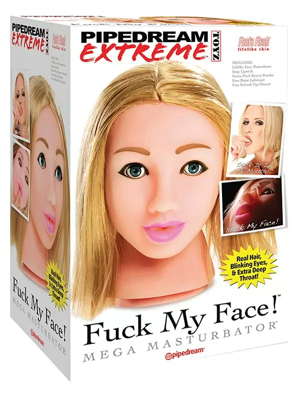 Мастурбатор Fuck My Face на присоске – блондинка