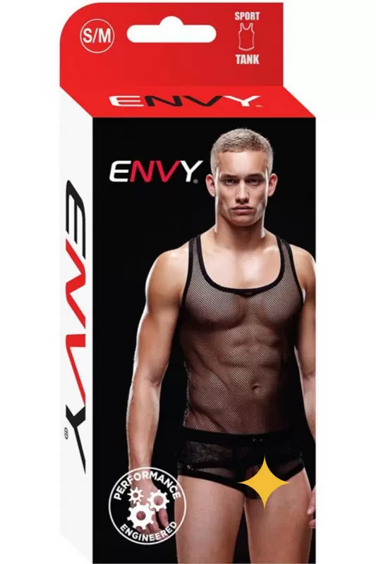 Черная мужская майка-борцовка - S/M