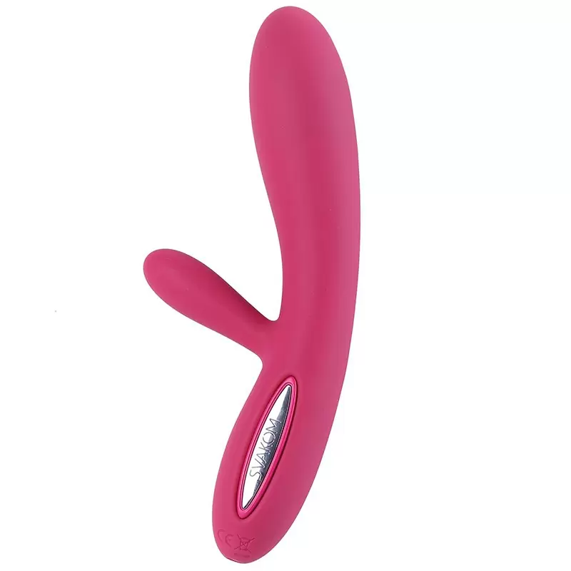 Вибромассажер Lester с функцией подогрева, интеллектуальный режим – винно красный