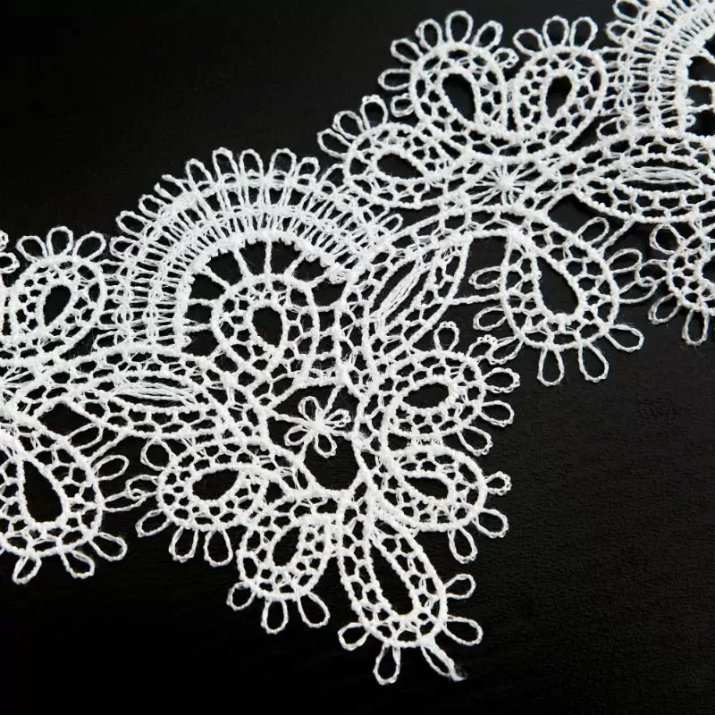 Белый кружевной браслет ручной работы Dolce Piccante Delicati pizzi - XS