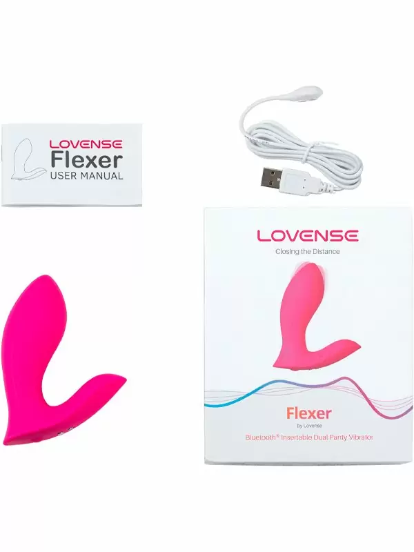 Носимый вибратор LOVENSE Flexer, для трусиков, 10,1 см, силикон, розовый