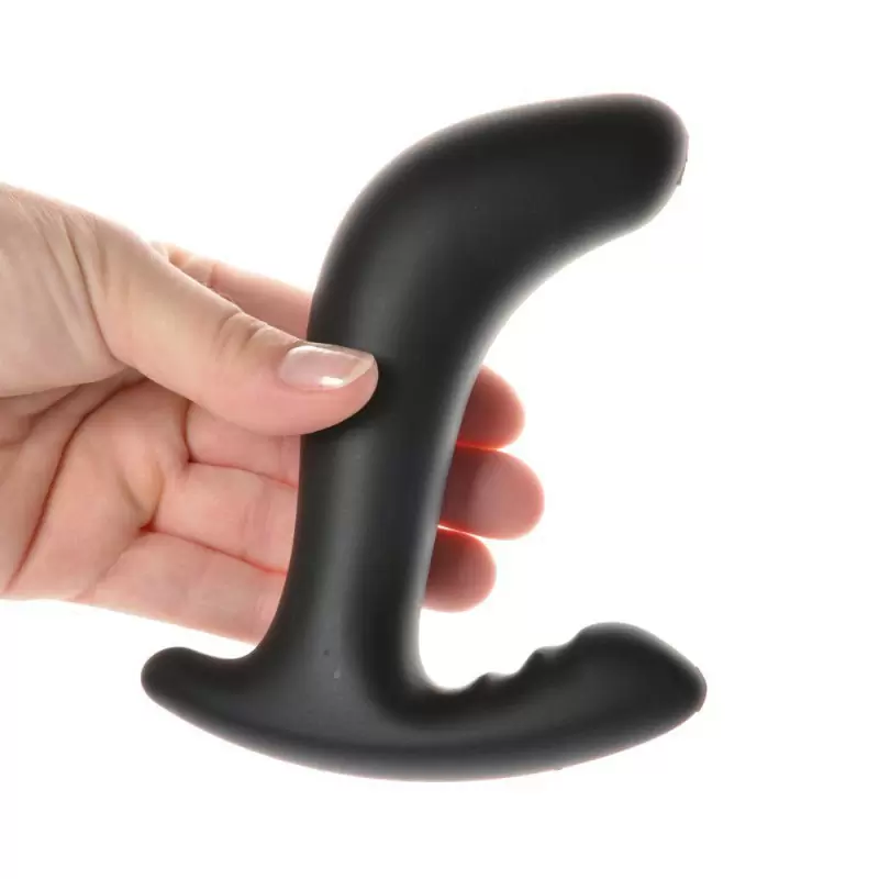 Гибкий электростимулятор простаты Twisting Tom со стимуляцией промежности – черный