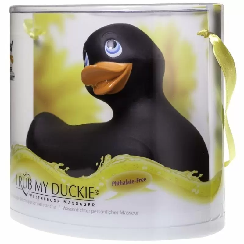 Вибратор-уточка Big Teaze Toys I Rub My Duckie Classic, черный