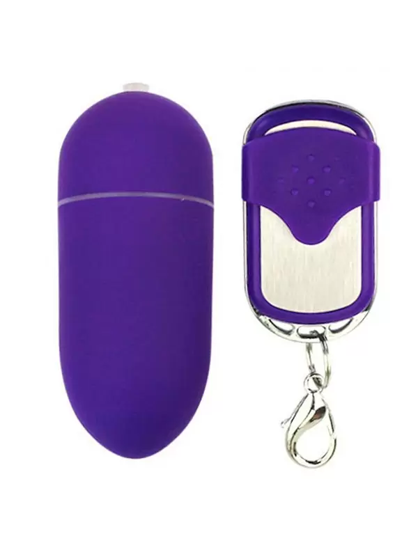 Крупное продолговатое виброяйцо Wireless Vibrator Massager на дистанционном управлении – фиолетовый