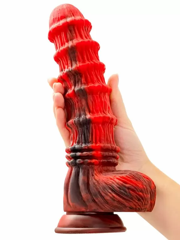 Необычный вибратор TOYFA Monster Tops, 27 см, 10 режимов, силикон