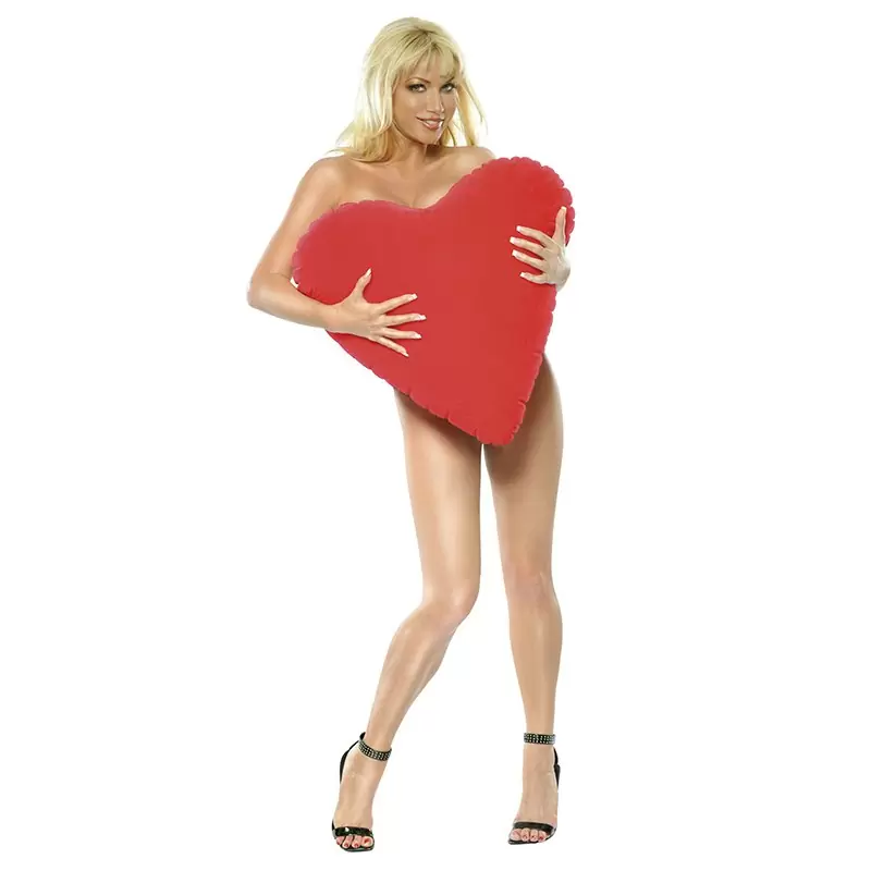 Надувная подушка в форме сердца Inflatable Lovers Pillow