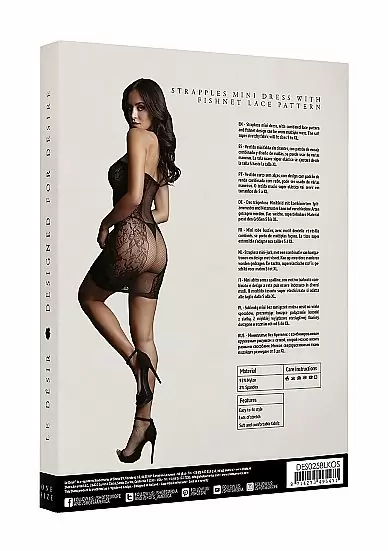 Мини платье без бретелек Strapless Mini Dress