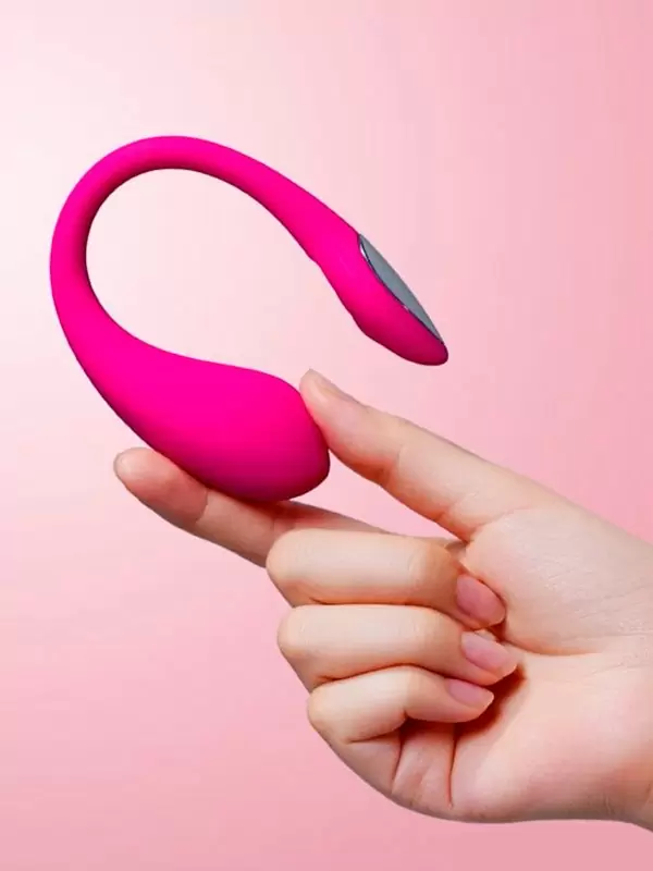 Интерактивное виброяйцо Lovense Lush Mini, управление со смартфона, с LED-подсветкой, силикон