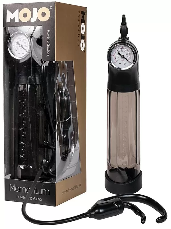 Вакуумная помпа мужская Mojo Momentum с манометром – черная