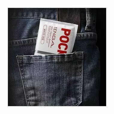 Карманный мастурбатор Tenga Wave Line – белый