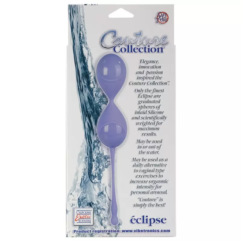 Вагинальные шарики Couture Collection Eclipses – фиолетовые
