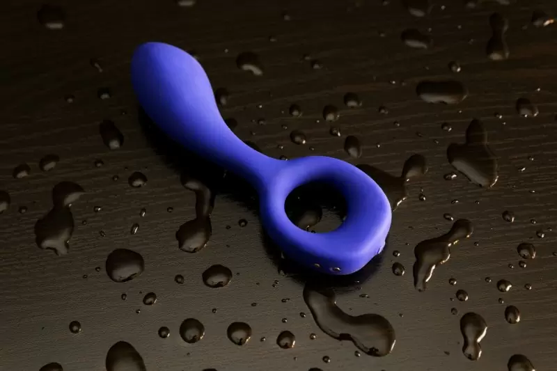 Анатомический вибромассажер G-pop для стимуляции G-точки - синий