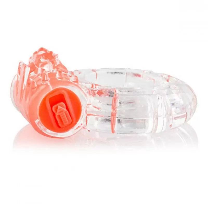 Виброкольцо на пенис ColorPop Quickie Screaming O Plus утолщенное – оранжевый