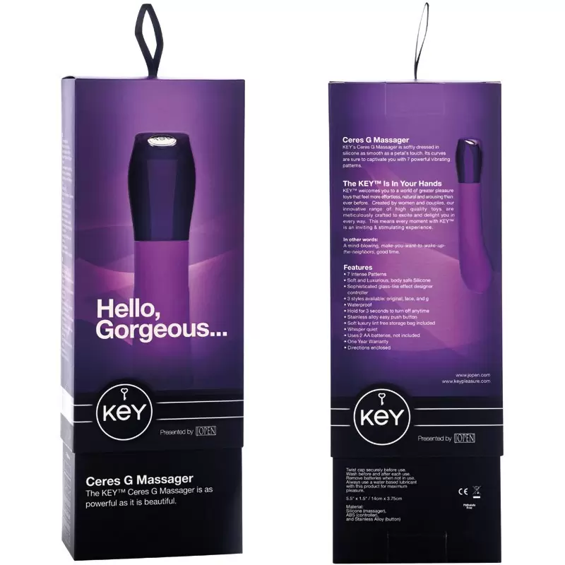 Водонепроницаемый вибратор точки G Ceres G Spot - Lavender