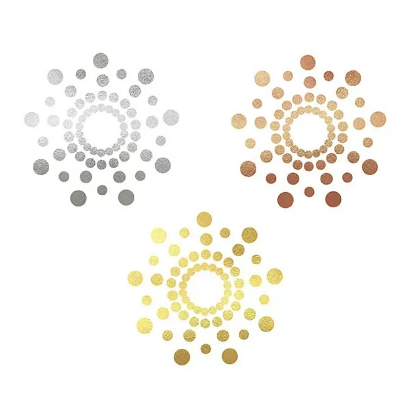 Татуировки на грудь Mimi Metallic Skin – ассорти