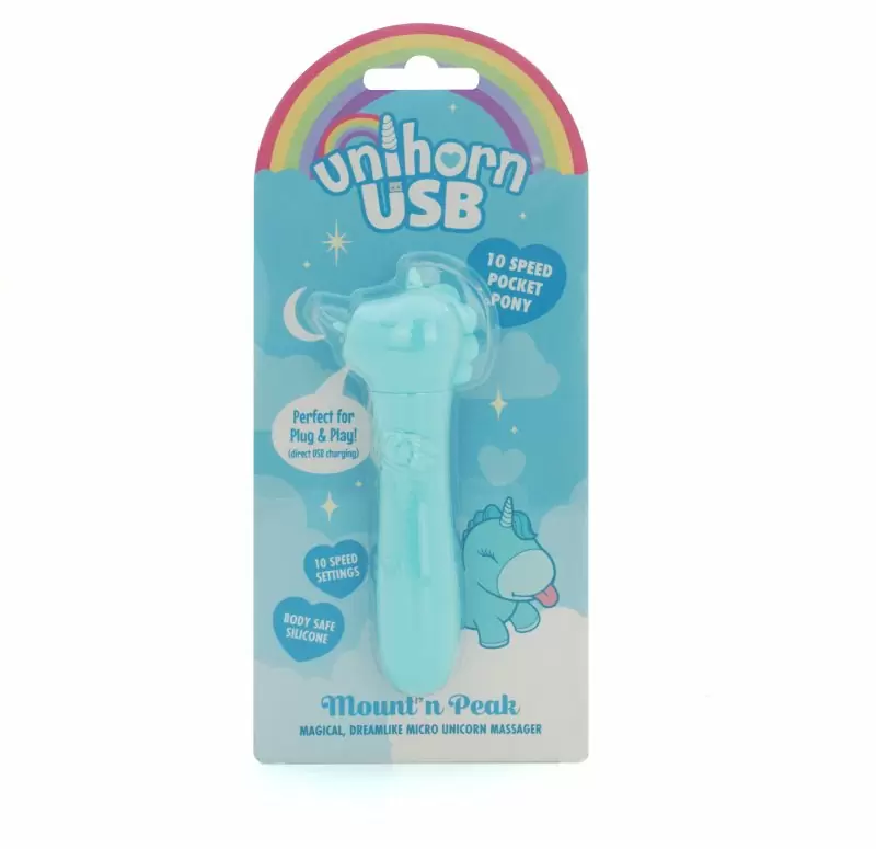 Вибропуля Unihorn USB - Mount'n Peak, голубой