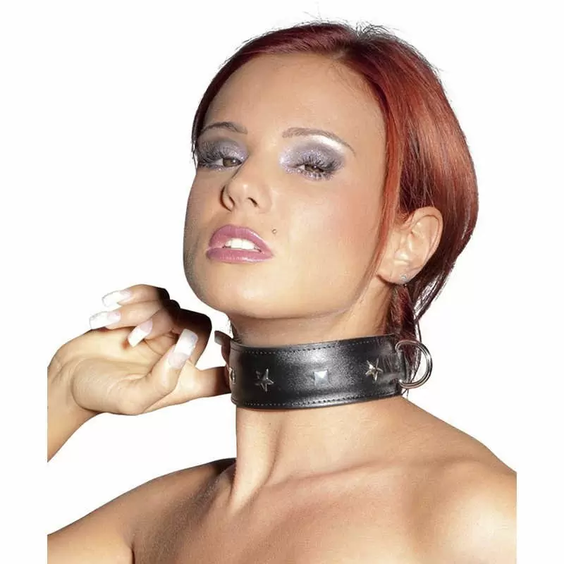 Кожаный ошейник Zado Collar - черный