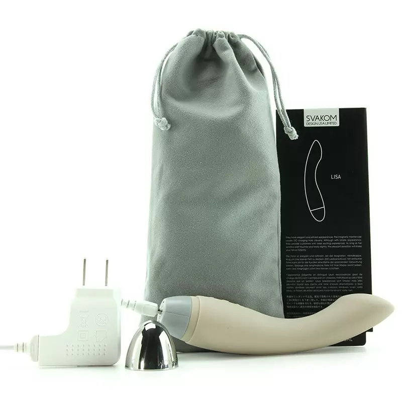 Сенс-вибратор G-точки Lisa включающийся от прикосновений – бежевый