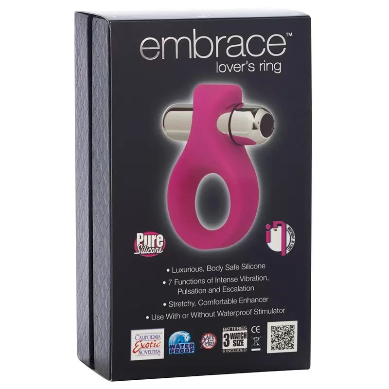 Вибро-кольцо Embrace Lover’s Ring – розовое