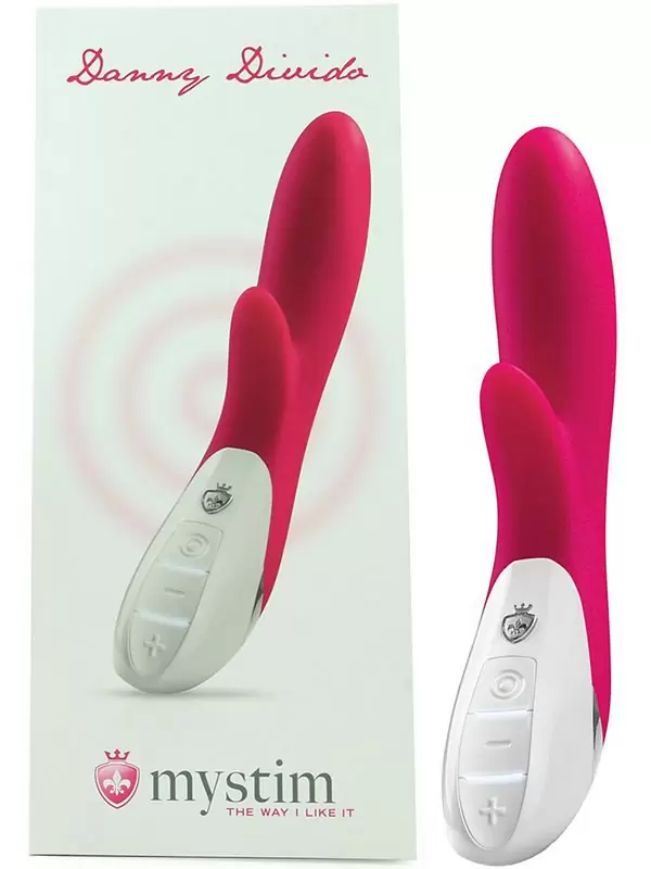 Вибромассажер Danny Divido со стимуляцией клитора – фуксия
