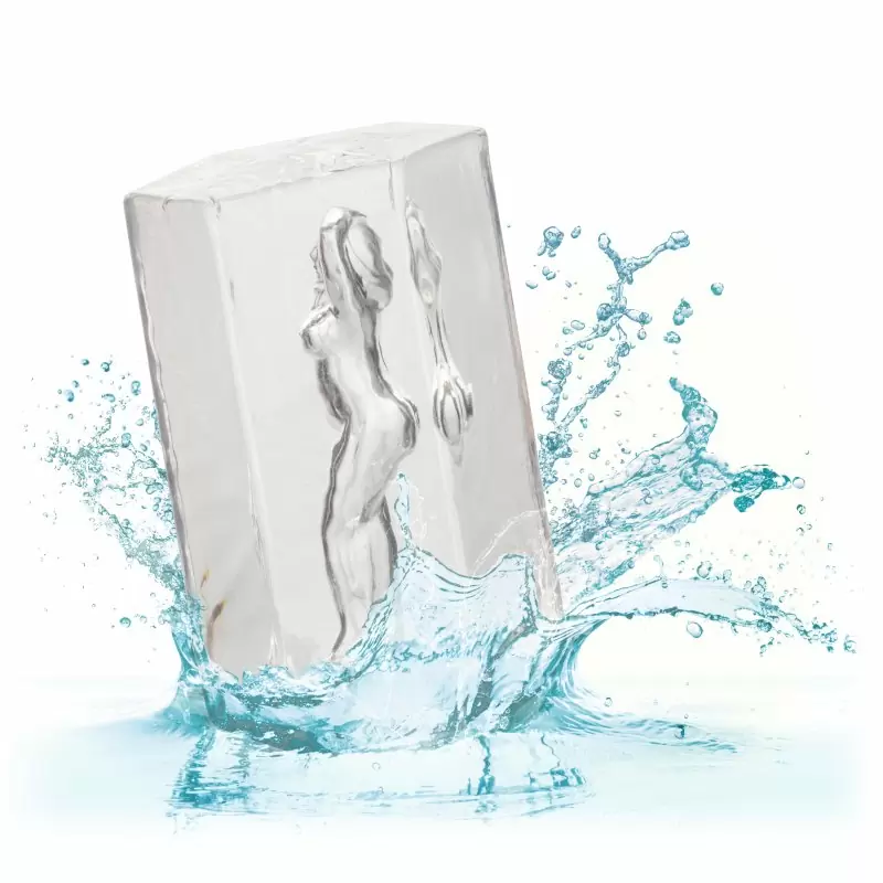 Оригинальный мастурбатор OLIVIA с внутренним рельефом в виде женского тела, 9,5 см, ТПЕ, прозрачный