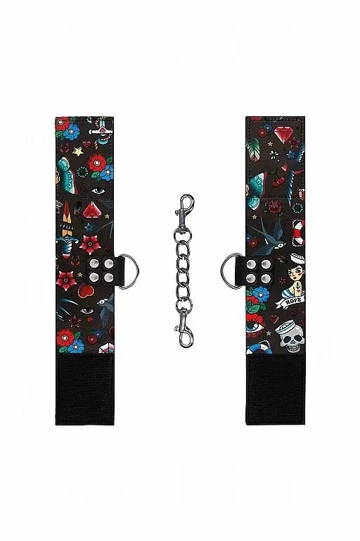 Наножники на цепочке Printed Ankle Cuffs Old School Tattoo Style