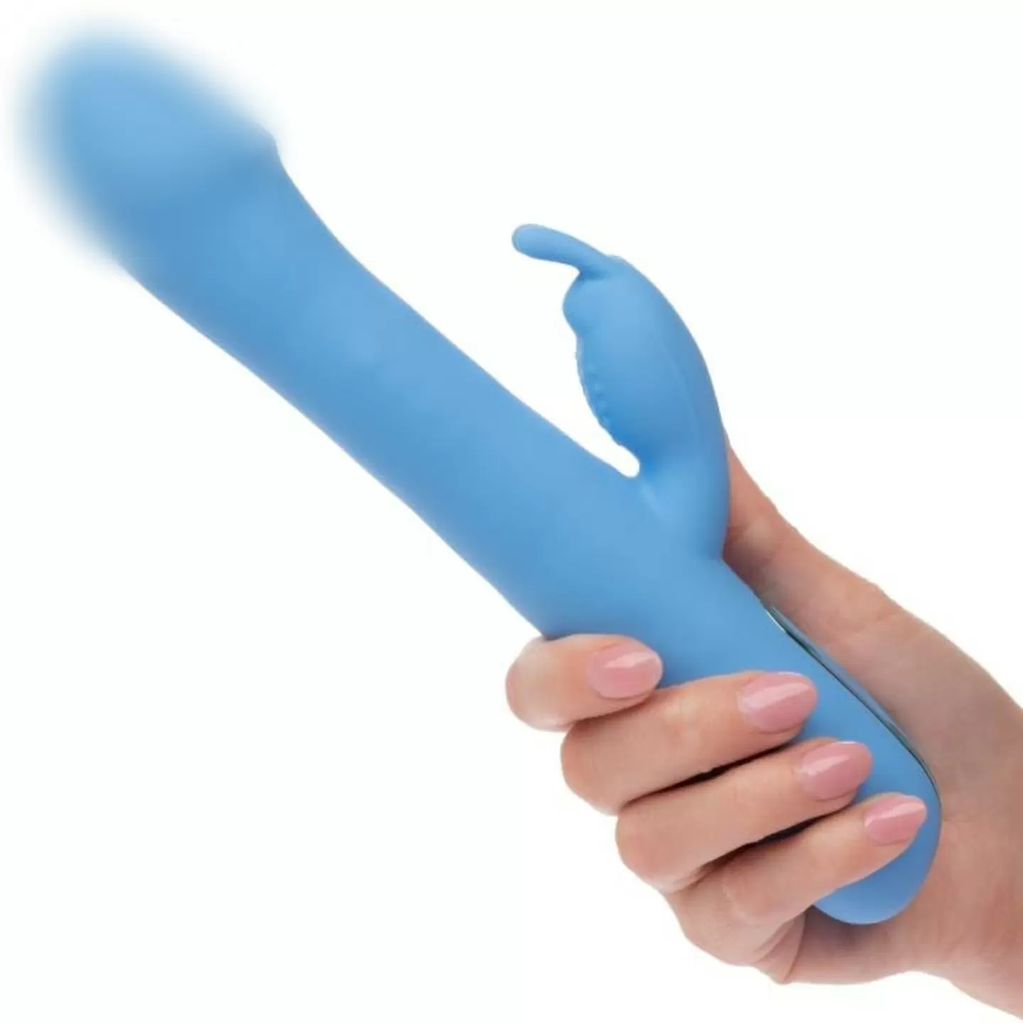 Прямой вибратор-кролик Jack Rabbit Elite Rotating Rabbit, 23,5 см, 10 режимов, голубой