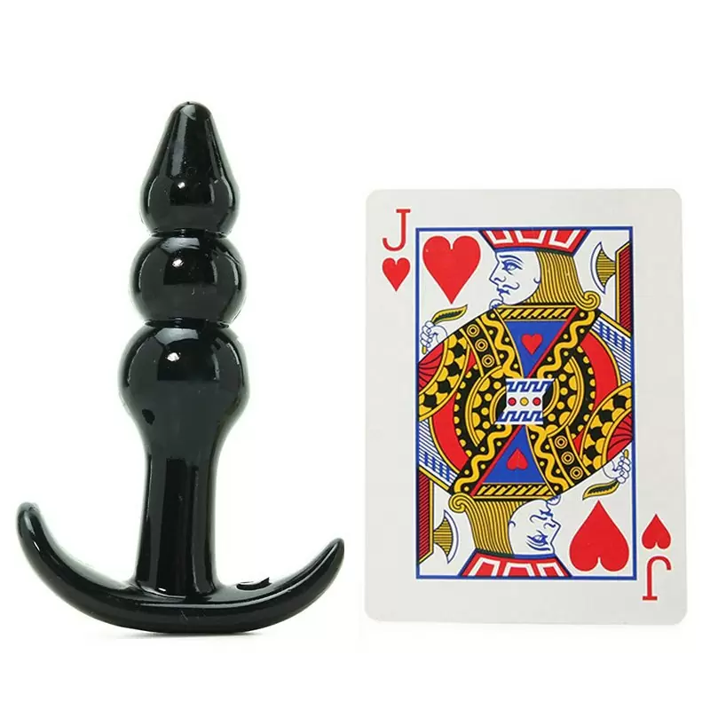 Анальная пробка Jelly Rancher T-Plug Ripple градуированная – черный