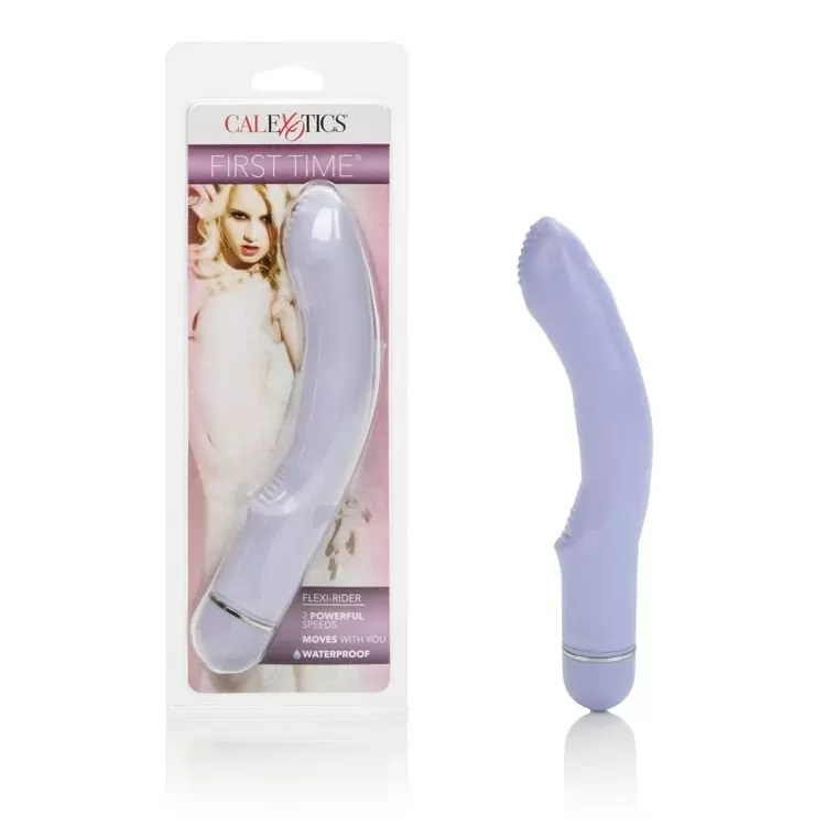 Гибкий вибратор Flexi Rider First Time - фиолетовый