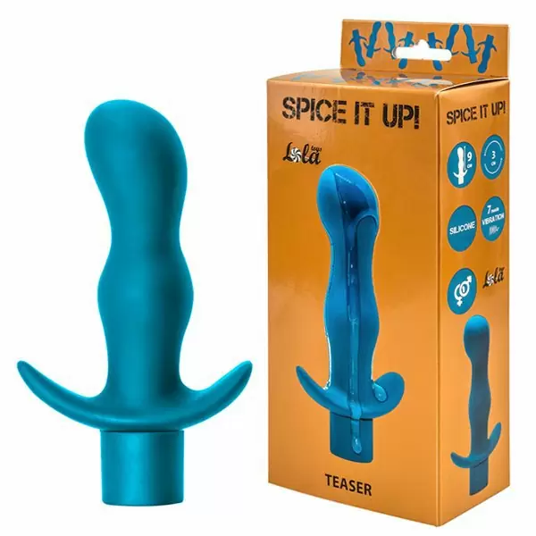 Анальная пробка с вибрацией Spice it up Teaser Aquamarine 8003-03Lola