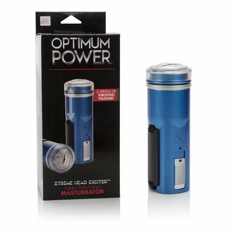 Мастурбатор с вибрацией Calexotics Optimum Power Xtreme Head Exciter - синий