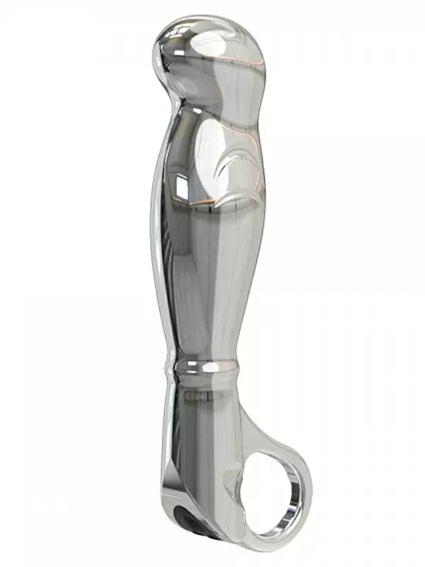 Массажер простаты Nexus Fortis, 12 см, алюминий, серебряный