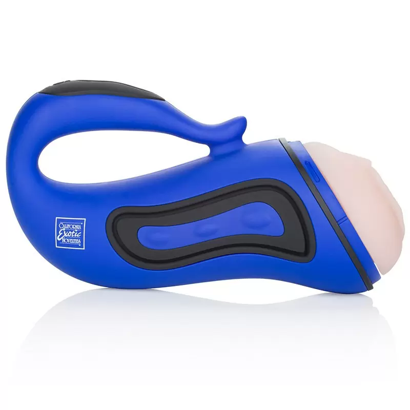 Мастурбатор вагина Alpha Stroker 2 с вибрацией – голубой	