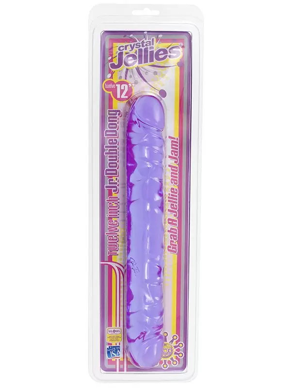 Двойной фаллоимитатор Crystal Jellies 12