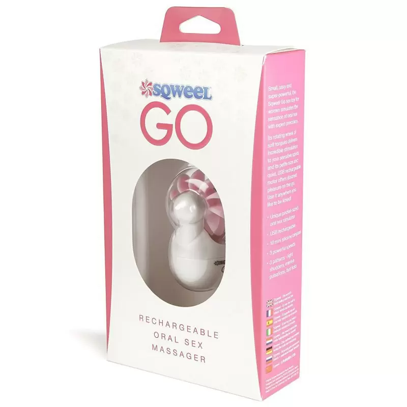 Клиторальный стимулятор Sqweel Go – белый