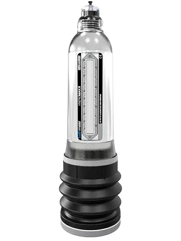 Гидропомпа Bathmate Hydromax8 aqua, для мужчин с размером до 21 см, прозрачная