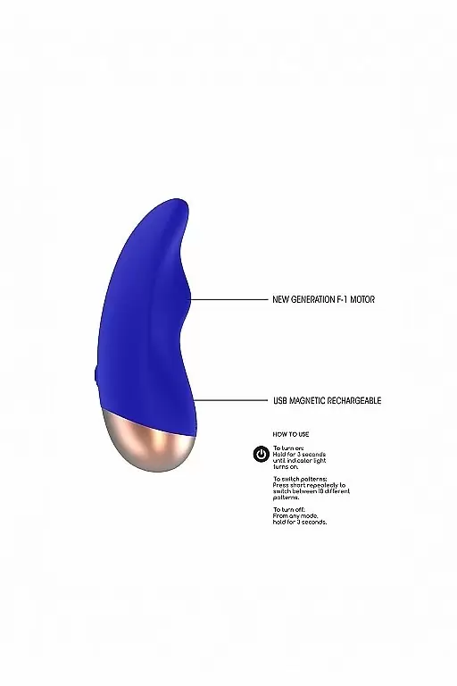 Клиторальный стимулятор Chic (синий)