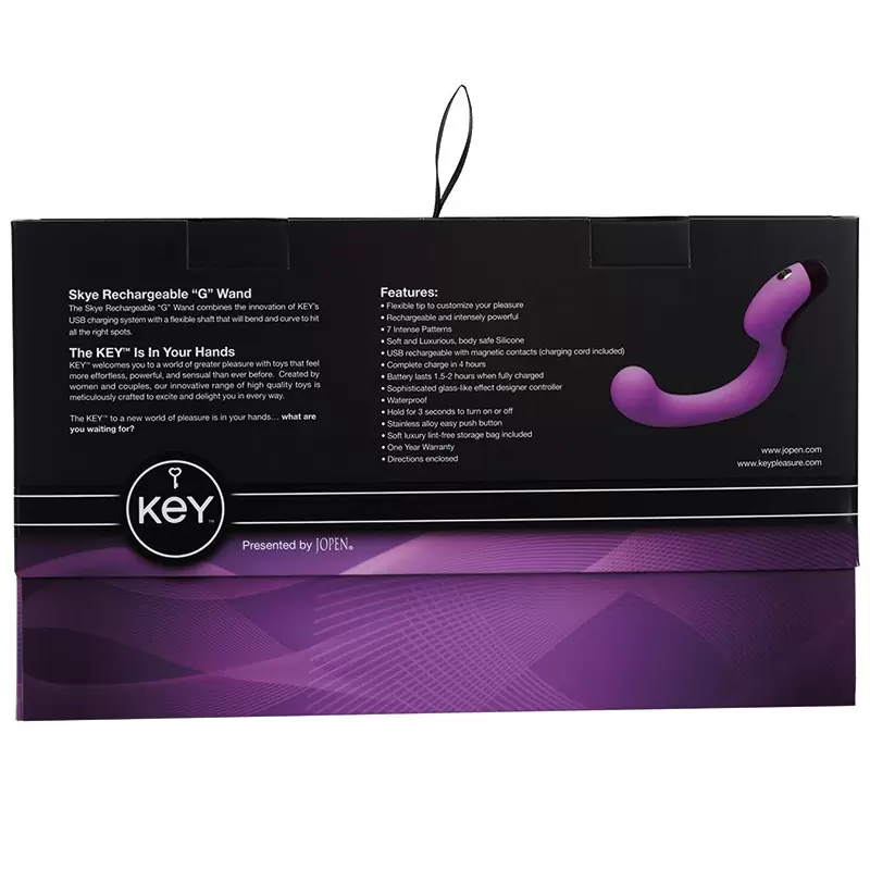 Перезаряжаемый вибромассажер G-точки Skye – фиолетовый